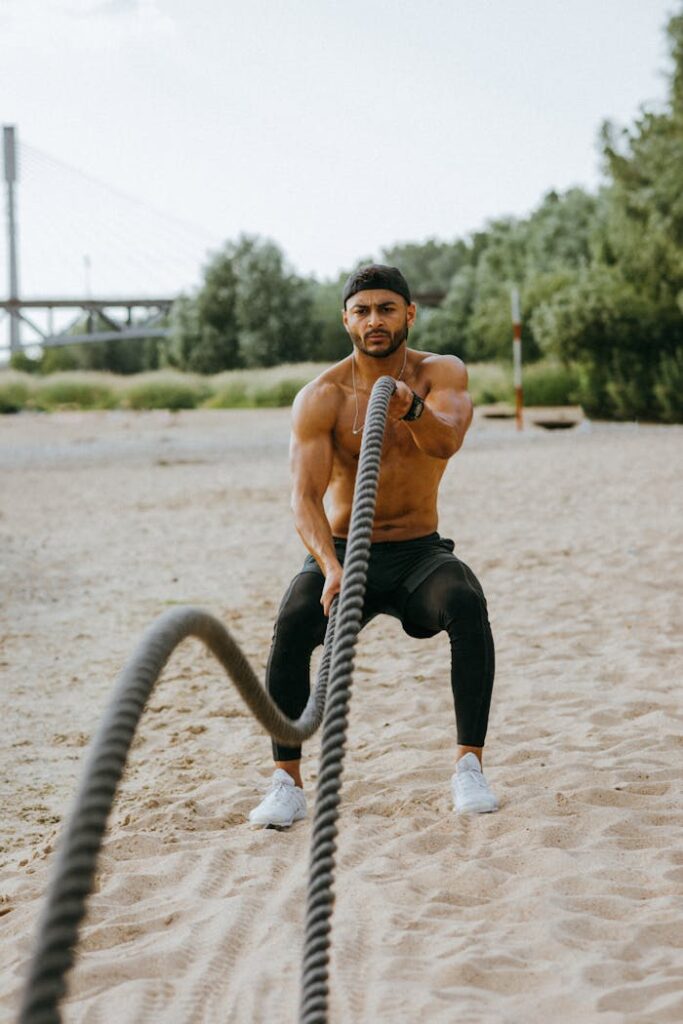strong person working out. Strong Person Working Out