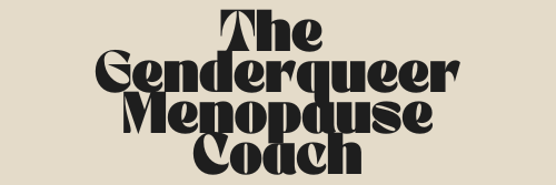 Logo: the genderqueer menopause coach