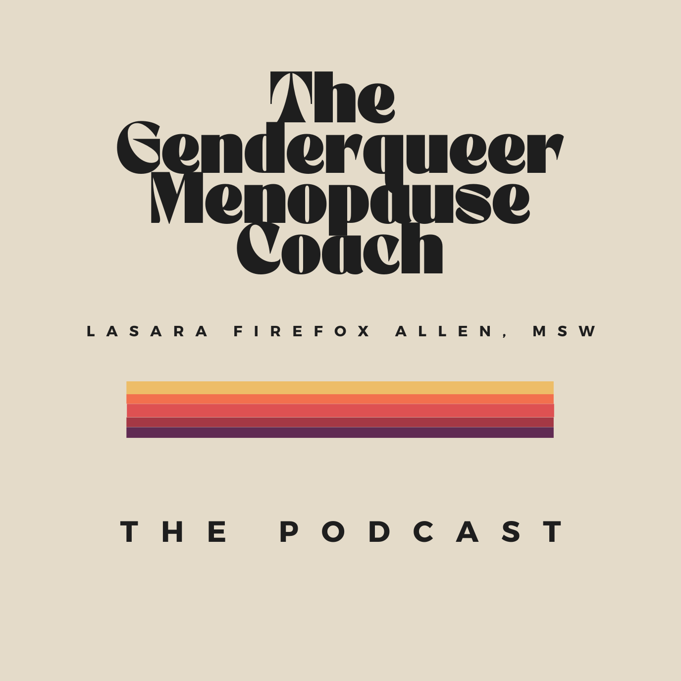 the genderqueer menopause coach podcast logo